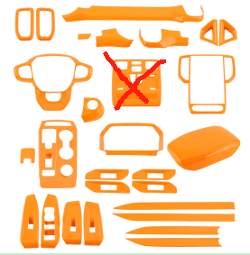 Molduras Interiores Ford – Naranja