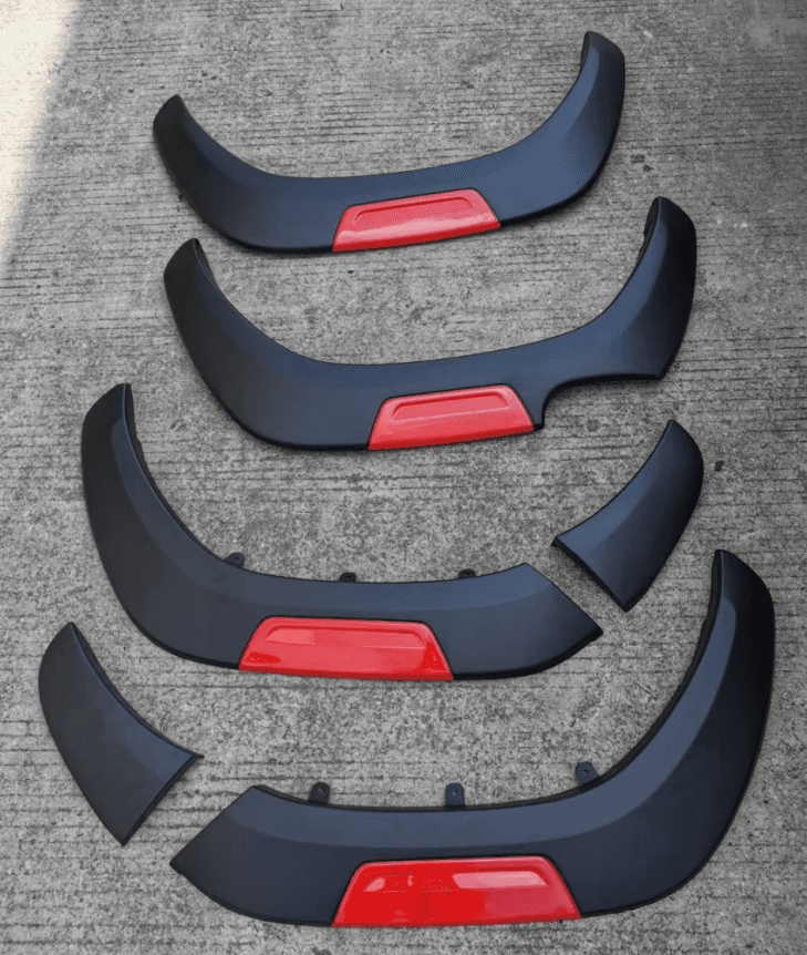Guardafangos Hilux Revo OE Slim Rojo/Gris